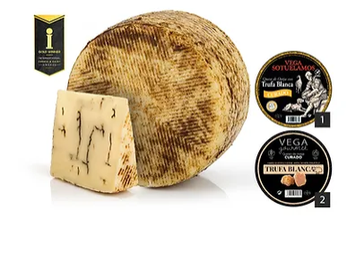 גבינת כבשים עם כמהין לבנה, מיושנת 5-6 חודשים